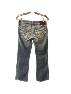 Big Star Remy Low Rise Jeans Women 25R western cowgirl Y2K embroidered denim NWT